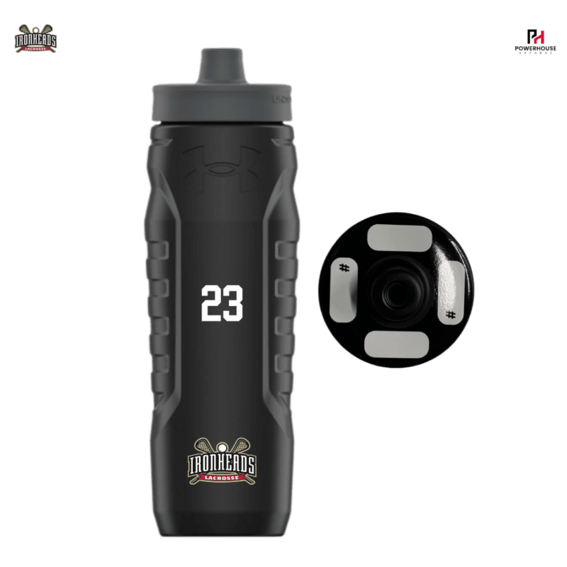PICKERING IRONHEADS Under Armour 32 oz Squeeze Bottle with Custom Number
