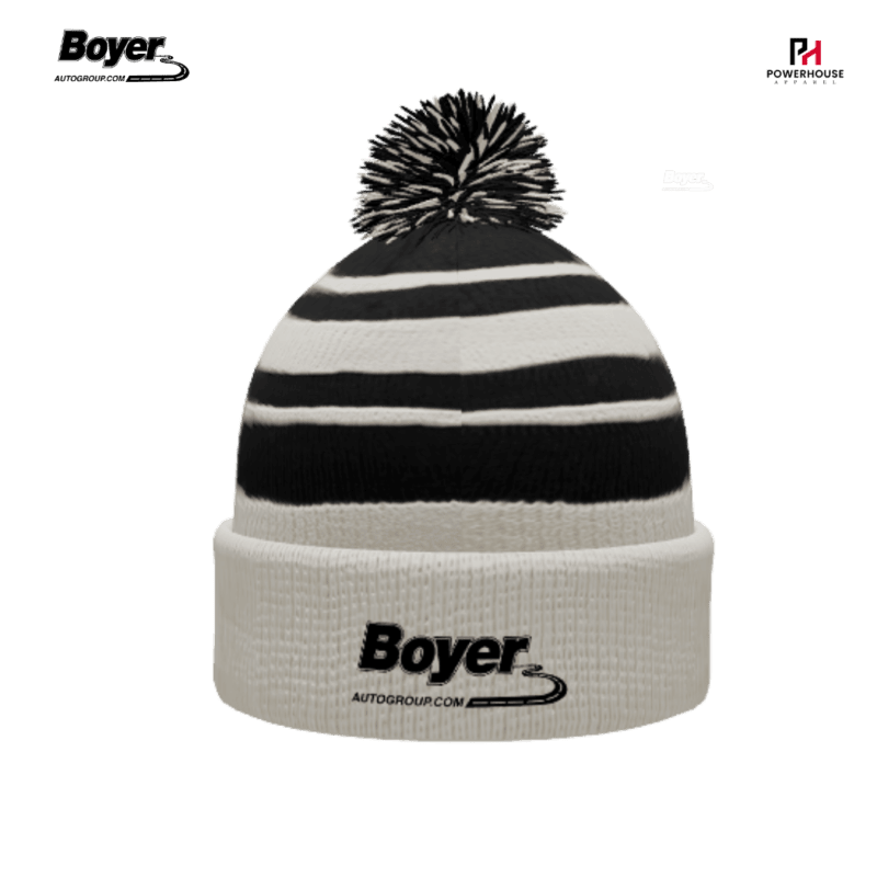 Boyer Pacific Headwear Pom Pom Beanie Toque