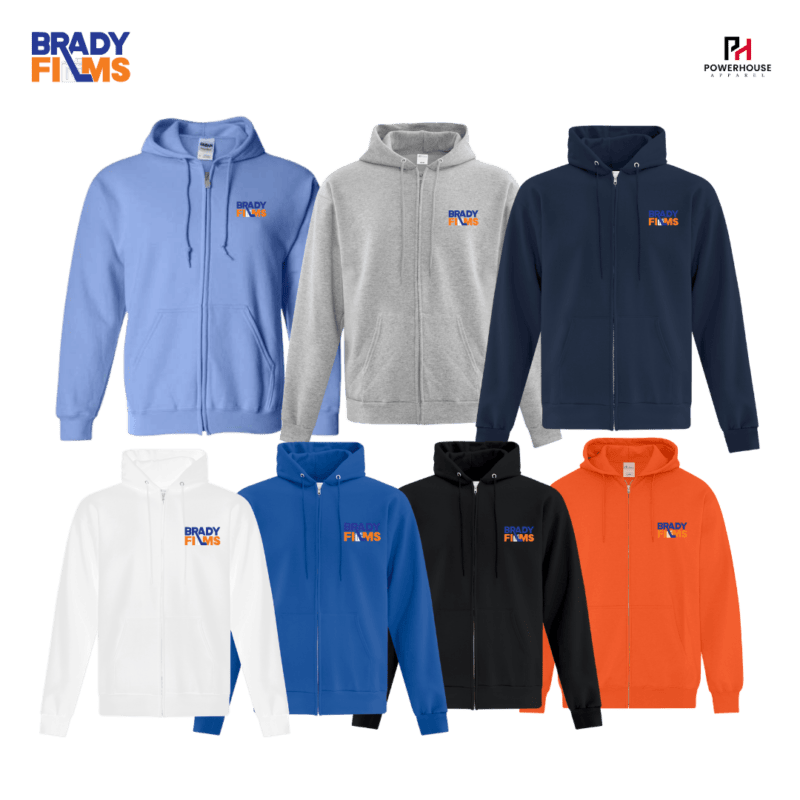 Brady Films Adult Unisex Generic Brand Full Zip Hoodie