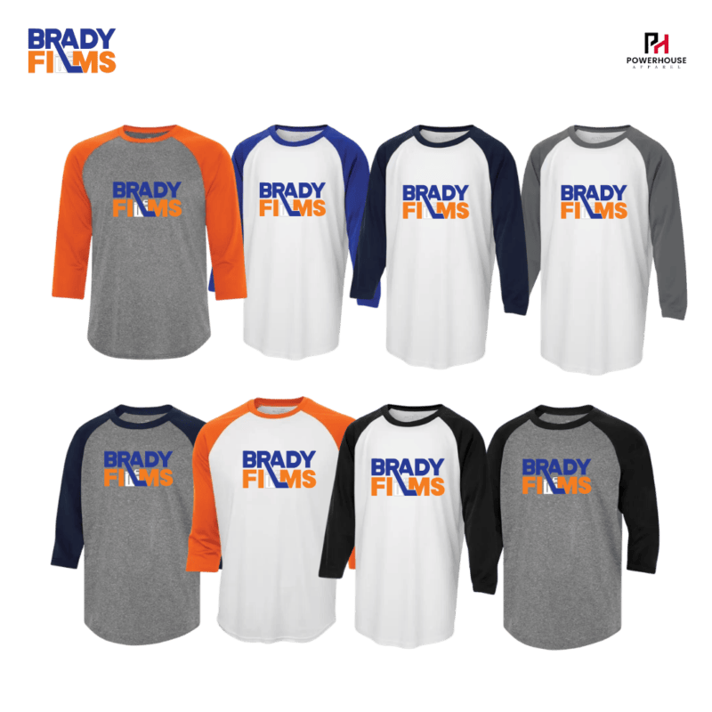 Brady Films Youth Generic Brand Athletic Baseball Style Shirt