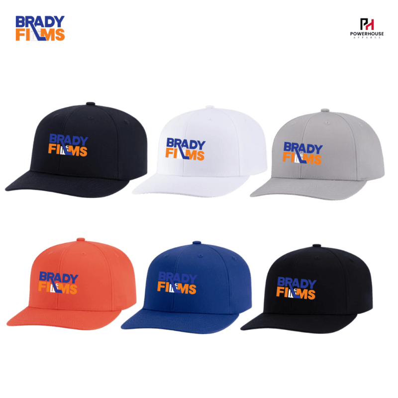 Brady Films Snapback Hat with Custom Flexstyle Logo
