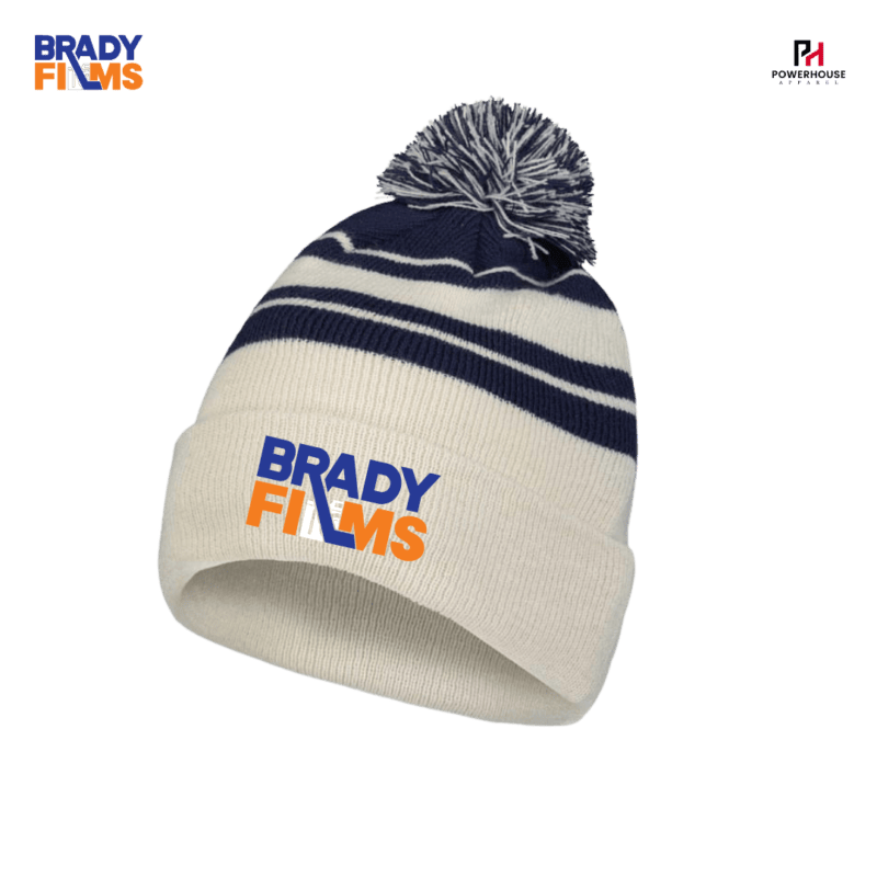 Brady Films Pacific Headwear Pom Pom Beanie Toque
